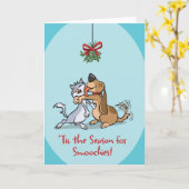 Carte ’Tis The Season For Smoochies (Blank Inside) Card (Fleur jaune)
