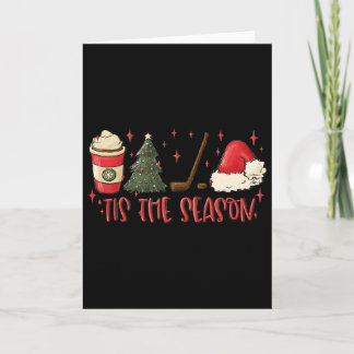 Carte Tis The Season Hockey Christmas Sports Hockey Mom 