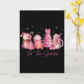 Carte Tis The Season Nk Christmas Coffee C Latte Drink O (Fleur jaune)