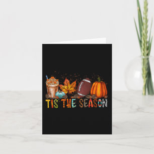 Carte Tis The Season Pumkin and Spice Football Hallowee