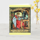 Carte Tisseuse (Fleur jaune)