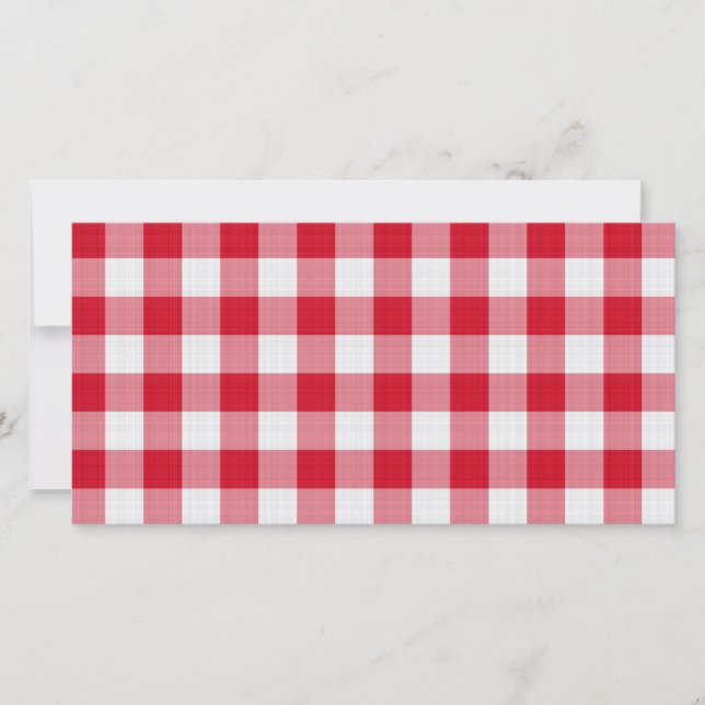 Carte tissu de table rouge (Devant)
