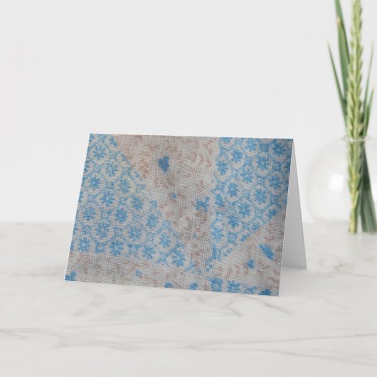 Carte Tissu vintage d'édredon (Devant)