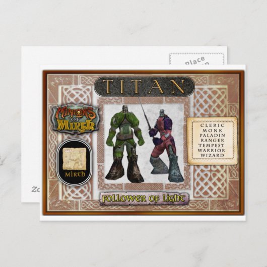 Carte Titan (Devant / Derrière)