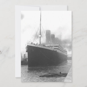 Carte Titanic aux quais de Southampton