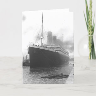 Carte Titanic aux quais de Southampton
