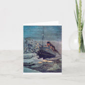 Carte Titanic Hits Iceberg (Devant)