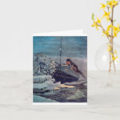 Carte Titanic Hits Iceberg (Fleur jaune)