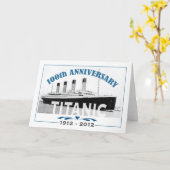 Carte Titanic Sinking 100 ans Anniversaire (Fleur jaune)