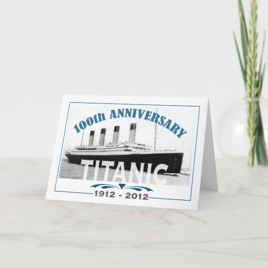 Carte Titanic Sinking 100 ans Anniversaire (Devant)
