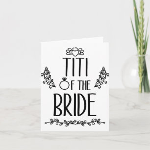 Carte Titi De La Famille Mariage Mariage Mariée