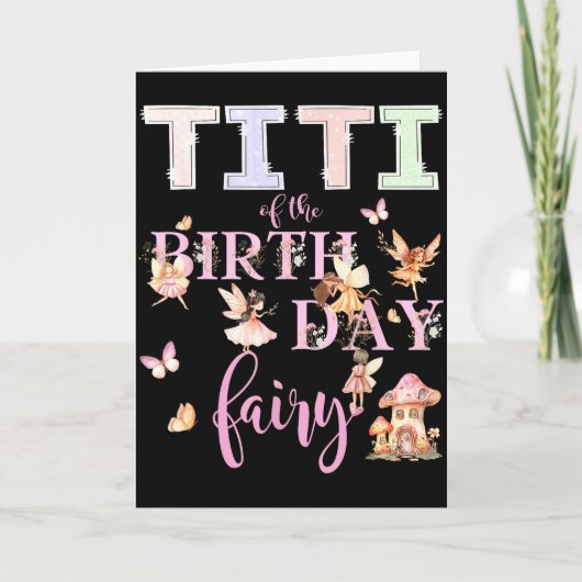 Carte Titi de la Fée d'anniversaire Fille d'anniversaire (Devant)