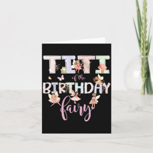 Carte Titi de la fée d'anniversaire Fille d'anniversaire