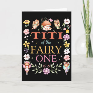 Carte Titi de la Fée Un 1er Anniversaire Fille Famille M