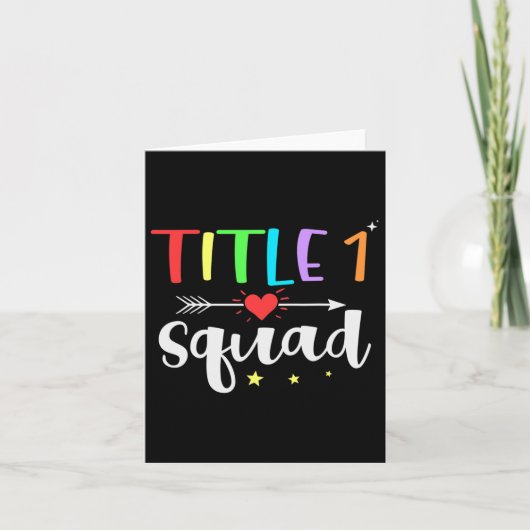 Carte Titre Un 1 Enseignant Squad Cute Byck À L'École (Devant)