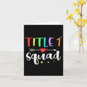 Carte Titre Un 1 Enseignant Squad Cute Byck À L'École (Fleur jaune)