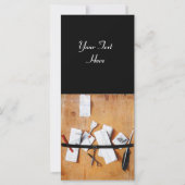 Carte TITULAIRE DE LETTRE EN BOIS MONOGRAM noir brun bla (Dos)