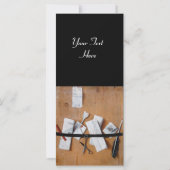 Carte TITULAIRE DE LETTRE EN BOIS MONOGRAM noir brun bla (Dos)