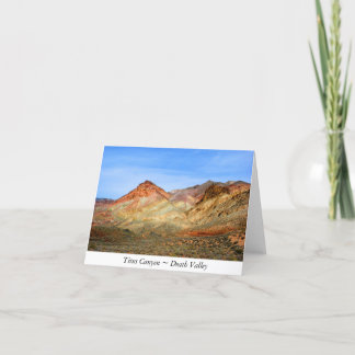 Carte Titus Canyon, Death Valley Note Card