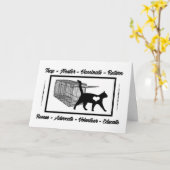 CARTE TNR CAT SECOURIR TRAP NEUTER RETOUR BLANC INTÉRIEU (Fleur jaune)