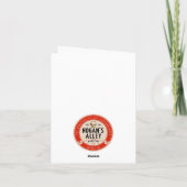 Carte "To Husband at Christmas" de style rétro (Dos)