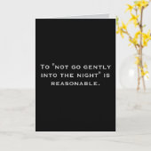 Carte To "Not go gently" (Any) Joke (Fleur jaune)