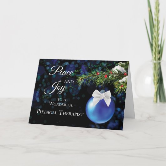 Carte To Physical Therapist Holiday Greetings Ornament (Devant)