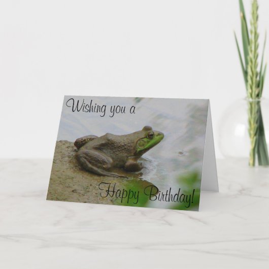 Carte Toad dit Joyeux Anniversaire ! (Devant)
