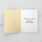 Carte Toast Anniversaire Au coucher Du Soleil (Intérieur)