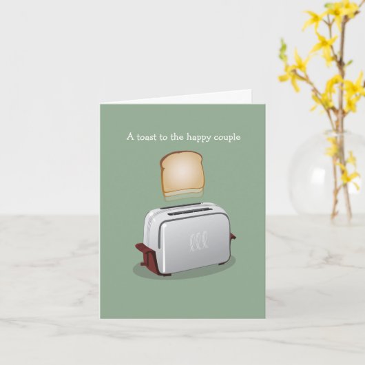 Carte Toast Anniversary (Fleur jaune)