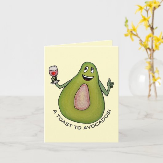 Carte Toast Avocado (Fleur jaune)