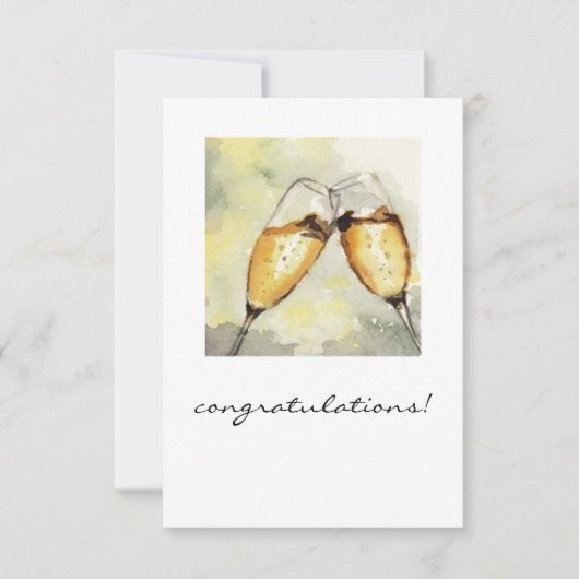 Carte toast champagne (Devant)