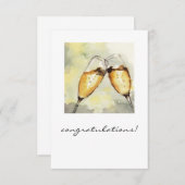 Carte toast champagne (Devant / Derrière)