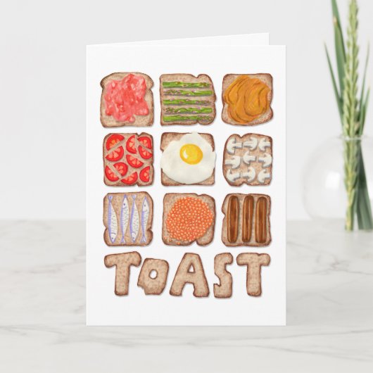 Carte Toast pour petit-déjeuner (Devant)