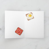 Carte Toast pour petit-déjeuner (Intérieur)