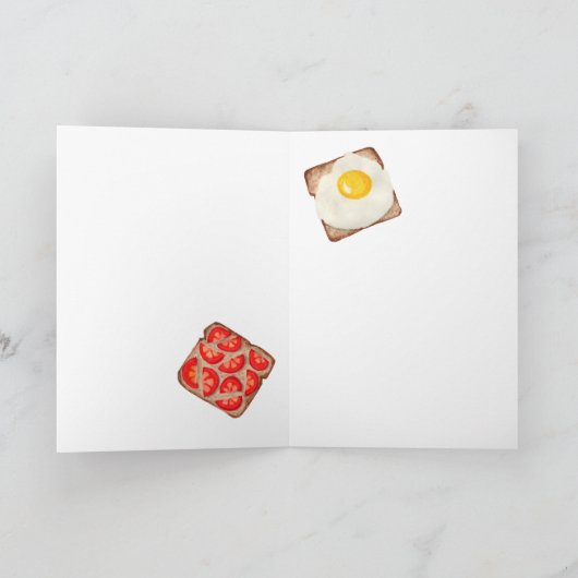 Carte Toast pour petit-déjeuner (Intérieur)