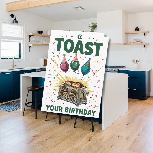 Carte Toast Your Birthday - Fun Celebration