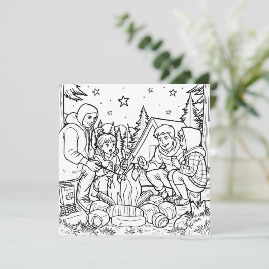 Carte Toasts | Page Couleur (Debout devant)