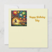 Carte ~ TOBY ~ Joyeux anniversaire ~ Fireworks ~ (Dos)