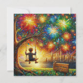 Carte ~ TOBY ~ Joyeux anniversaire ~ Fireworks ~ (Devant)