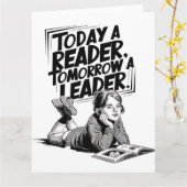 Carte Today a Reader (Fleur jaune)
