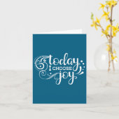 Carte Today I Choose Joy, Insrational, Motivational, Fam (Fleur jaune)