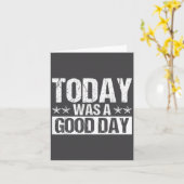 Carte Today Was A Good Day Motivational Insring Quote  (Fleur jaune)