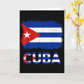Carte Toddler White Cuban La Cubanita Cuba Flag Hispanic (Fleur jaune)