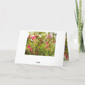 Carte Todo Con Amour rose fleurs design feuille (Dos)