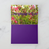 Carte Todo Con Amour rose fleurs design feuille (Intérieur)