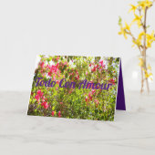 Carte Todo Con Amour rose fleurs design feuille (Fleur jaune)