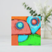 Carte Together, a digital abstract original painting (Debout devant)