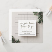 Carte Together Since 20XX Personalized Couple  (Devant/Arrière en situation)