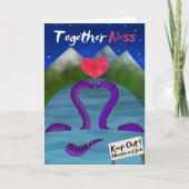 Carte TogetherNess Loch Ness drôle Saint-Valentin (Devant)